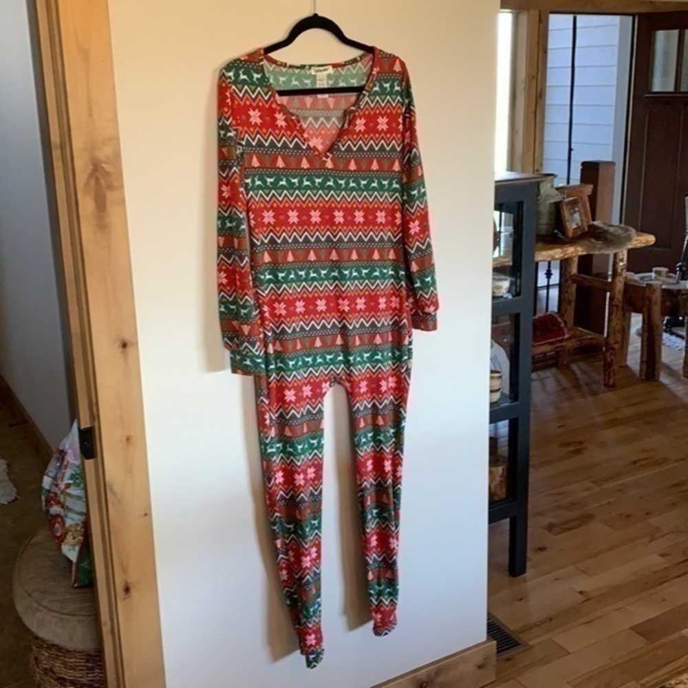 Holiday pajamas Christmas pajamas One Piece Jumpsuit Christmas Pajamas